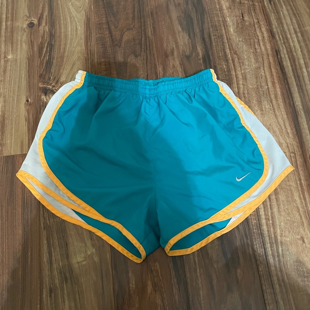 Nike Tempo Teal & Orange Shorts